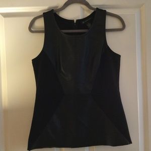 faux leather IMC tank blouse